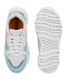 Shop Women's Blue & White Color Block Sneakers