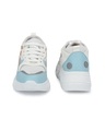 Shop Women's Blue & White Color Block Sneakers