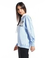 Shop Women's Blue & White Mickey Graphic Printed Oversized Hoodies-Full