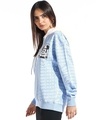 Shop Women's Blue & White Mickey Graphic Printed Oversized Hoodies-Full