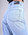 Shop Women's Blue Wide Leg Jeans-Full