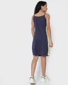 Shop Women's Blue & Yellow Color Block Halter Neck Slim Fit Dress-Design