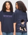 Shop Women's Blue Hands Above My Head Graphic Printed Oversized T-shirt-Front