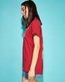 Shop Women's Bold Red Faith Fear Graphic Printed Boyfriend T-shirt-Design