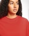 Shop Women's Red Oversized Plus Size T-shirt