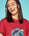 Shop Women's Bold Red Wild Soul Graphic Printed Boyfriend T-shirt