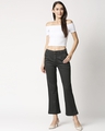 Shop Women's Boot Cut Fit High Rise Clean Look Cropped Jeans-Full