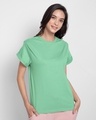 Shop Pack of 2 Women's Black & Green Boyfriend T-shirt-Design