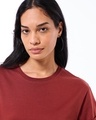 Shop Women's Brick Red Boyfriend T-shirt