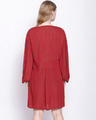 Shop Women's Brick Red Striped Dress-Full