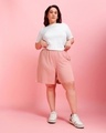 Shop Women's Bridal Rose Boyfriend Plus Size Shorts-Full