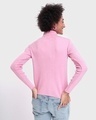 Shop Women's Pink High Neck Sweater-Design