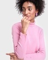 Shop Women's Pink High Neck Sweater