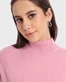 Shop Women's Bridal Rose High Neck Oversized Crop Sweater