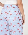 Shop Women's Blue All Over Printed Wide Leg Pyjamas