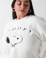 Shop Women's Bright White Embroidered Oversized Plus Size Sweatshirt