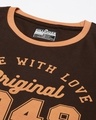 Shop Women's Brown 1948 Typography Oversized T-shirt