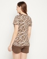 Shop Women's Brown All Over Giraffe Printed Nightsuit-Full