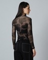 Shop Women's Brown & Black All Over Printed Slim Fit Short Top-Design