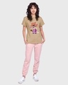 Shop Women's Brown Bad Bunny Graphic Printed Boyfriend T-shirt-Design