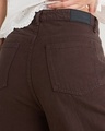 Shop Women's Brown Baggy Wide Leg Jeans