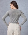 Shop Women's Grey & Brown Slim Fit Acid Wash Bodysuit-Design