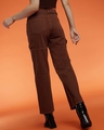 Shop Women's Brown Cargo Jeans-Full