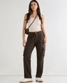 Shop Women's Brown Cargo Pants-Full