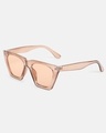 Shop Women's Brown Cateye Polarised Lens Sunglasses-Full