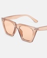 Shop Women's Brown Cateye Polarised Lens Sunglasses