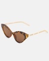 Shop Women's Brown Cateye Polarised Lens Sunglasses-Full