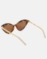 Shop Women's Brown Cateye Polarised Lens Sunglasses