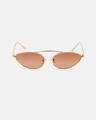 Shop Women's Brown Cateye Polarised Lens Sunglasses-Design