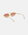 Shop Women's Brown Cateye Polarised Lens Sunglasses