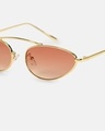 Shop Women's Brown Cateye Polarised Lens Sunglasses
