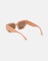 Shop Women's Brown Cateye Polarised Lens Sunglasses