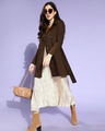 Shop Women's Brown Cotton Trench Coat-Design