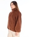 Shop Women's Brown Dramatic Typography Super Loose Fit Jacket-Design