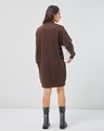 Shop Women's Brown Elly Graphic Printed Oversized T-Shirt Dress-Design