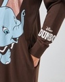 Shop Women's Brown Elly Graphic Printed Oversized T-Shirt Dress