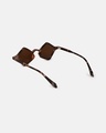 Shop Women's Brown Geometric Polarised Lens Sunglasses