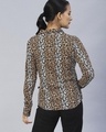 Shop Women's Brown Graphic Printed Slim Fit Shirt-Full