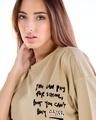 Shop Women's Brown Have Class Graphic Printed Oversized T-shirt