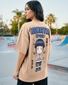 Shop Women's Brown Hinata Hyuga Graphic Printed Oversized T-shirt-Front