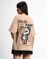 Shop Women's Brown Killer Mode Graphic Printed Oversized T-shirt-Design