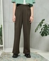 Shop Women's Brown Korean Pants-Front