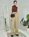 Shop Women's Brown Korean Pants-Full