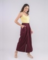 Shop Women's Brown Loose Comfort Fit Casual Pants-Design