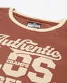 Shop Women's Brown Los Angeles Typography Oversized T-shirt