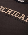 Shop Women's Brown Michigan Typography Oversized T-shirt